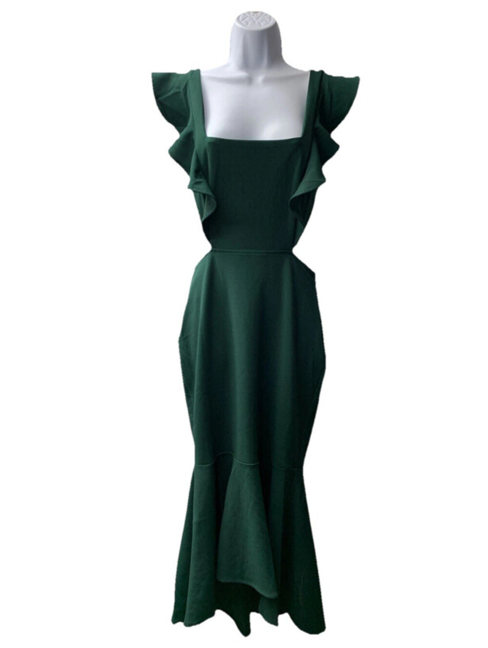 Petal & Pup Women Yvonne Midi Dress TL10460 Emerald Green Sleeveless Size M